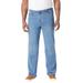 Men's Big & Tall Liberty Blues™ Loose Fit 5-Pocket Stretch Jeans by Liberty Blues in Light Sanded Wash (Size 50 38)