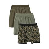 Men's Big & Tall Cotton Boxer Briefs 3-Pack by KingSize in Hunter Camo Pack (Size 5XL)