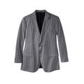 Men's Big & Tall KS Signature Holiday Blazer by KS Signature in Navy Stripe (Size 56)