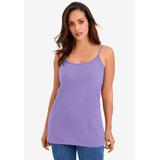 Plus Size Women's Cami Top with Adjustable Straps by Jessica London in Vintage Lavender (Size 14/16)