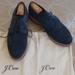 J. Crew Shoes | J. Crew Blue Suede Shoes! | Color: Blue/Brown | Size: 9.5