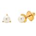 Kate Spade Jewelry | Kate Spade Brilliant Statements Mini Tri-Prong Stud Earrings | Color: Gold/White | Size: Os