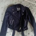 Levi's Jackets & Coats | Levi’s Suede Biker Moto Jacket | Color: Blue | Size: S