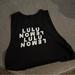 Lululemon Athletica Tops | Lulu Lemon All Yours Crop Tank | Color: Black/White | Size: 4