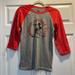 Disney Tops | New! Disney Parks Mickey Mouse Club Baseball Tee S | Color: Gray/Red | Size: S