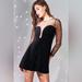 Urban Outfitters Dresses | Motel Urban Outfitters Gold Sparkle Black Mini Dress | Color: Black/Gold | Size: S