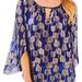 Lilly Pulitzer Tops | Lilly Pulitzer Shirt Top Beccer Silk True Navy Gold Metallic Palm New $168 S | Color: Blue/Gold | Size: S