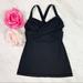 Lululemon Athletica Tops | Lululemon Womens Sz 4 Wrap It Up Tank Black Racerback Keyhole Back Built In Bra | Color: Black | Size: 4