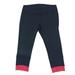 Lululemon Athletica Pants & Jumpsuits | Lululemon Dance Floss Travel Black/Coral Mesh Hems Women's Crop Leggings Size 6 | Color: Black/Pink | Size: 6