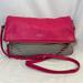 Kate Spade Bags | Kate Spade Hot Pink Leather B&W Stripe Canvas Convertible Crossbody/Clutch | Color: Black/Pink | Size: Os