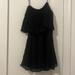 Zara Dresses | Black Zara Ruffled Tier Dress | Color: Black | Size: M
