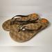 Michael Kors Shoes | Michael Kors Bedford Jelly Flip Flops Sandals Thong Beach Brown 11 | Color: Brown/Tan | Size: 11