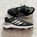 Adidas Shoes | New Adidas Softball Cleats Womens 7.5 Pure Hustle Black Silver Sparkle Eg5634 | Color: Black/Silver | Size: 7.5