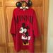 Disney Dresses | Disney Minnie Mouse Shirt & Ears Vintage -Walt Disney Compny- 1 Size Fits Most | Color: Black/Red | Size: 1 Size Fits Most