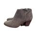 Madewell Shoes | Madewell Suede Booties Women’s 10 Taupe Block Heel | Color: Tan | Size: 10