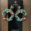 J. Crew Jewelry | J. Crew Colorful Hoop Drop Earrings | Color: Blue/Green/Pink | Size: Os