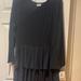 Lularoe Dresses | Lularoe Georgia Dress. Long Sleeves, Ruffle Bottom. 3xl | Color: Black | Size: Xxxl