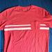 J. Crew Shirts | J. Crew Striped Pocket Tee Medium Orange $48 | Color: Orange | Size: M