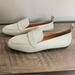 J. Crew Shoes | Mint! Women's J. Crew Cream Leather Marie Tab Flat Loafers Slip-On Shoes 7 1/2 | Color: Cream | Size: 7.5