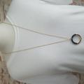 Ralph Lauren Jewelry | New Ralph Lauren Leather Pendant Necklace | Color: Black/Gold | Size: 36"