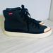 Levi's Shoes | Levi's Mens Square Canvas And Suede High-Top Casual Sneaker Shoe Size 9 | Color: Black | Size: 9