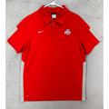 Nike Shirts | Nike Shirt Adult Medium M Red Dri-Fit Ohio State Buckeyes Polo Golf Rugby Mens | Color: Red | Size: M