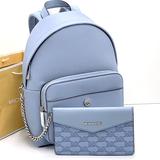 Michael Kors Bags | Michael Kors Maisie Medium 2 In 1 Backpack Pale Blue Color | Color: Blue/Silver | Size: Various