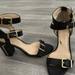 Jessica Simpson Shoes | Jessica Simpson Heeled Sandals | Color: Black/Gold | Size: 6