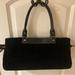 Kate Spade Bags | Kate Spade New York Black Velvety Corduroy, Leather Trim - Satchel Purse | Color: Black | Size: 15” Long, 4 3/4” Wide, 7 1/4” Tall (Deep)