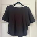 Madewell Tops | Madewell Black Wide Sleeve Shirt Medium | Color: Black | Size: M