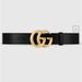 Gucci Accessories | Gucci Gg Marmont Leather Belt With Shiny Buckle | Color: Black/Gold | Size: Os