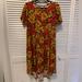 Lularoe Dresses | Lularoe Carly Swing Dress Size Medium | Color: Gold/Red | Size: M