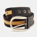 Gucci Accessories | Gucci Brown/Yellow Web Canvas And Leather D Buckle Belt 90 Cm | Color: Brown | Size: 90 Cm