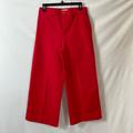 Madewell Jeans | Madewell Red Jeans 27 Cropped Wide Leg Euc High Rise | Color: Red | Size: 27