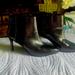 Nine West Shoes | Luxury Nine West Boot With Some Wear Inside | Color: Black/Gray | Size: 9.5