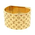 Louis Vuitton Accessories | Louis Vuitton Monogram Textile Brooch Nanogram Gold M00226 Scarf Ring | Color: Gold | Size: Os