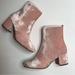 Coach Shoes | New Coach Juliet Velvet Ankle Booties Size 5 | Color: Pink | Size: 5