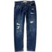 Levi's Bottoms | Levi's Big Boys 502 Regular Destructed Taper Fit Jeans | Color: Blue | Size: 12b