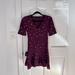Madewell Dresses | Madewell 00 Silk Flutter-Hem Dress | Color: Purple/Red | Size: 00