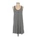 Cynthia Rowley TJX Casual Dress - Slip dress: Gray Marled Dresses - Women's Size Small