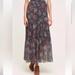 Anthropologie Skirts | Maeve Anthropologie Pull On Style Maxi Skirt Nwot Floral Design Size Small | Color: Blue/Purple | Size: S