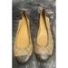 Coach Shoes | Coach Chelsea Tan Brown Leather & Canvas Logo Slip On Ballerina Ballet Flat 8.5 | Color: Brown/Tan | Size: 8.5