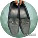 Gucci Shoes | Authentic Gucci Driving Moccasins Black Leather | Color: Black/Gray | Size: 41 European