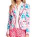 Lilly Pulitzer Jackets & Coats | Lilly Pulitzer Malibu Cotton Pique Blazer Sz S | Color: Blue/Pink | Size: S