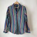 Polo By Ralph Lauren Shirts | Men's Vintage Polo By Ralph Lauren Striped Western Pearl Snap Shirt Sz. 36 #Ii | Color: Blue/Red | Size: 36
