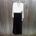 Lularoe Dresses | Lularoe Deanne Maxi Dress Womens Size M V-Neck Long Sleeve Full Wrap Tie Waist | Color: Black/Cream | Size: M