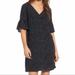 Madewell Dresses | Madewell | Black And White Flutter Sleeve Dotted Mini Shift Dress | Size 2 | Color: Black/White | Size: 2