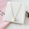 Kate Spade Jewelry | $48 Kate Spade Brilliant Statements Tri-Prong Gold Pearl Pendant Necklace | Color: Gold | Size: Os