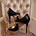 Jessica Simpson Shoes | Jessica Simpson Evannan Black & Gold Peep Toe Heels | Color: Black/Gold | Size: Us 9b Eur 39