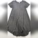 Lularoe Dresses | Lularoe Solid Gray Carly Dress Xs | Color: Gray | Size: Xs